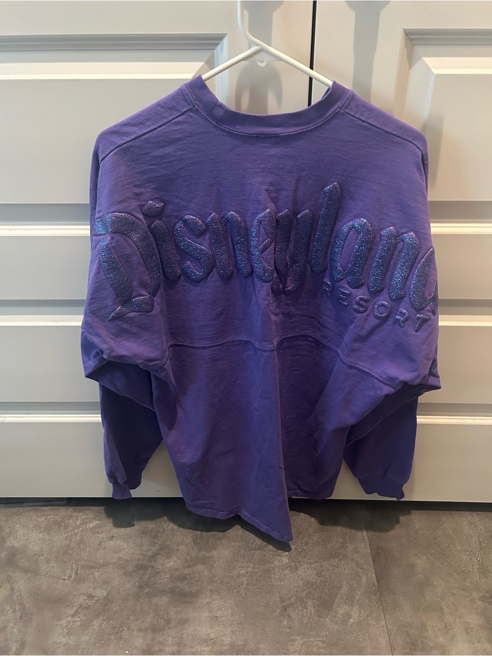 Disneyland Purple Spirit Jersey Size Small Glitter Sparkle Rare